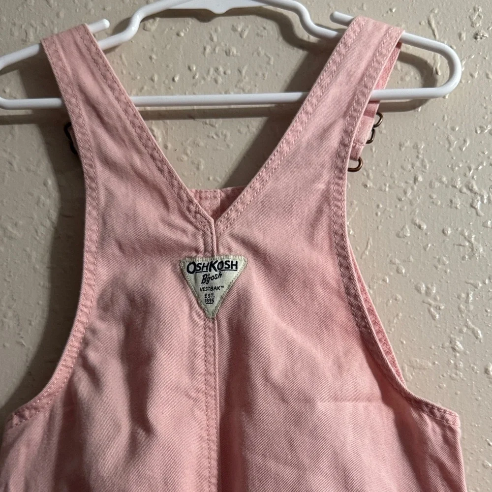 OshKosh B'gosh Light Pink Heart Overalls